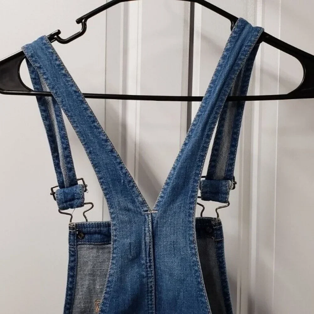 Abercrombie Kids Denim Overall Shorts Girls Size: XL
